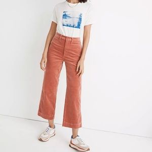 Madewell Slim Emmett Wide-Leg Corduroy Crop Pants